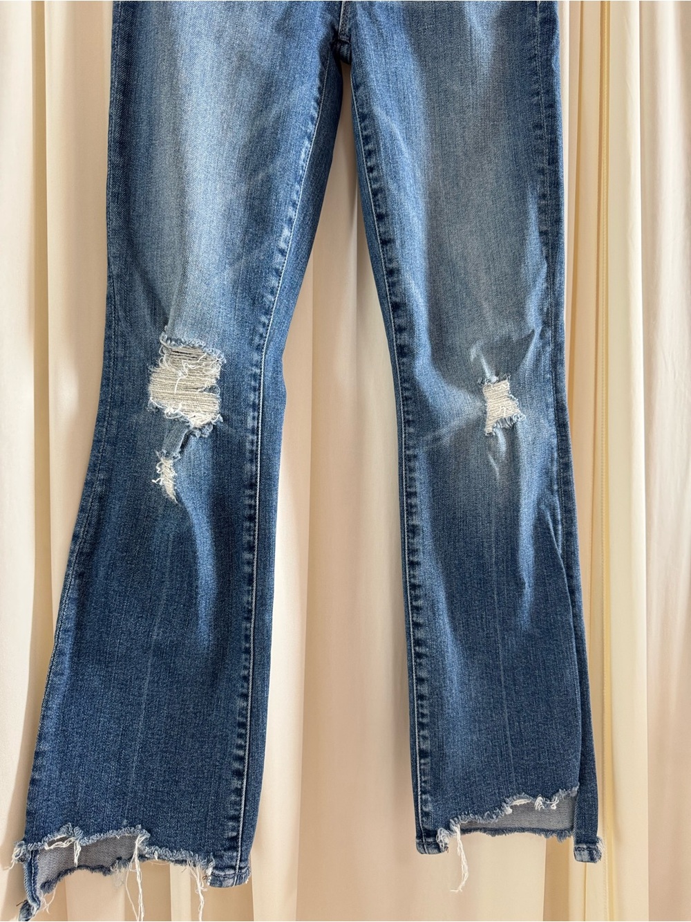 MOTHER Denim The Insider Crop Step Fray Jeans Wicked Wildflower Kick Flare Sz 24 - Picture 4 of 8